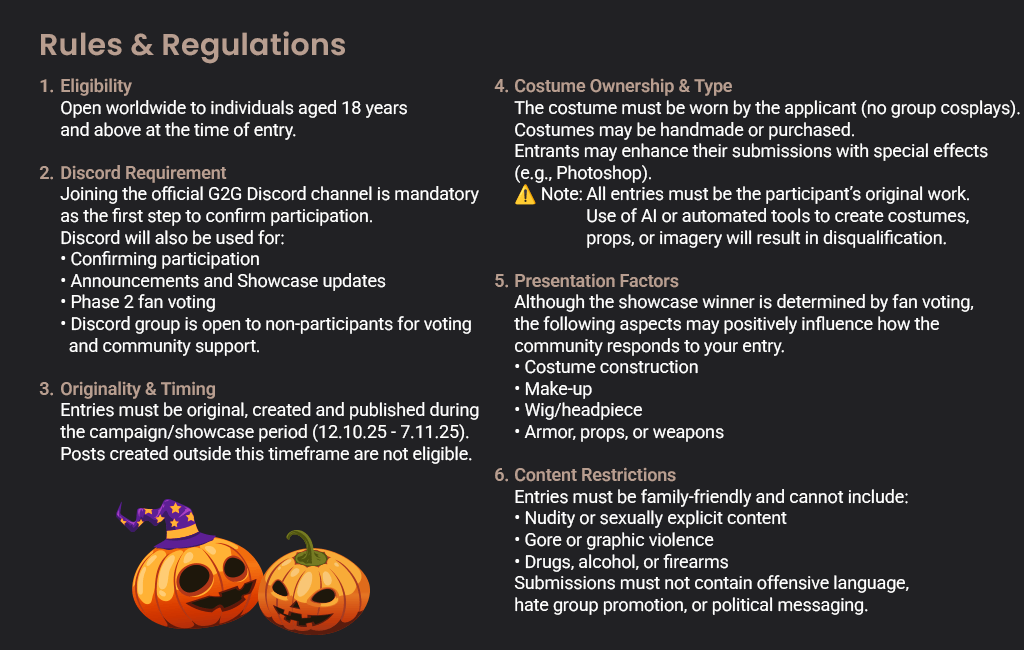 Rules & Regulations